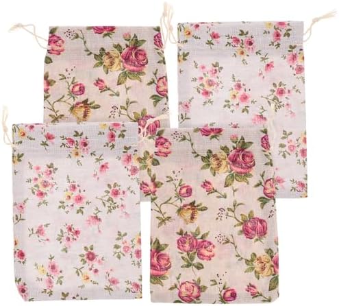 LOGOFUN 4pcs Drawstring Sachet Bag for Home Decor