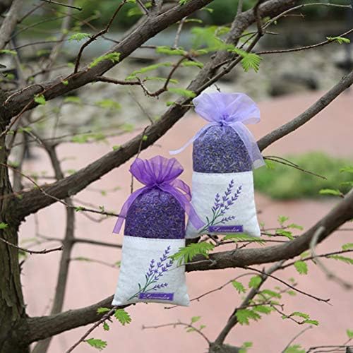 LOGOFUN 100 pcs Lavender Sachet Bags Dark Purple