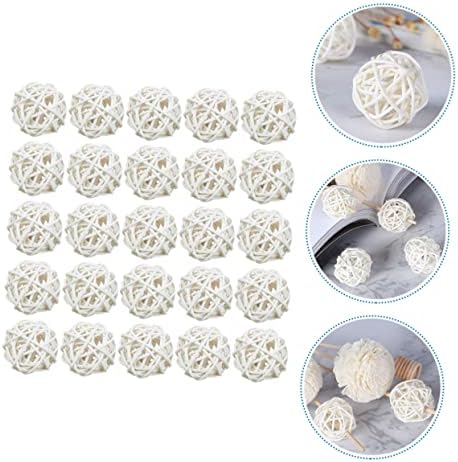 25pcs Handmade Wicker Rattan Balls Aromatherapy Diffuser