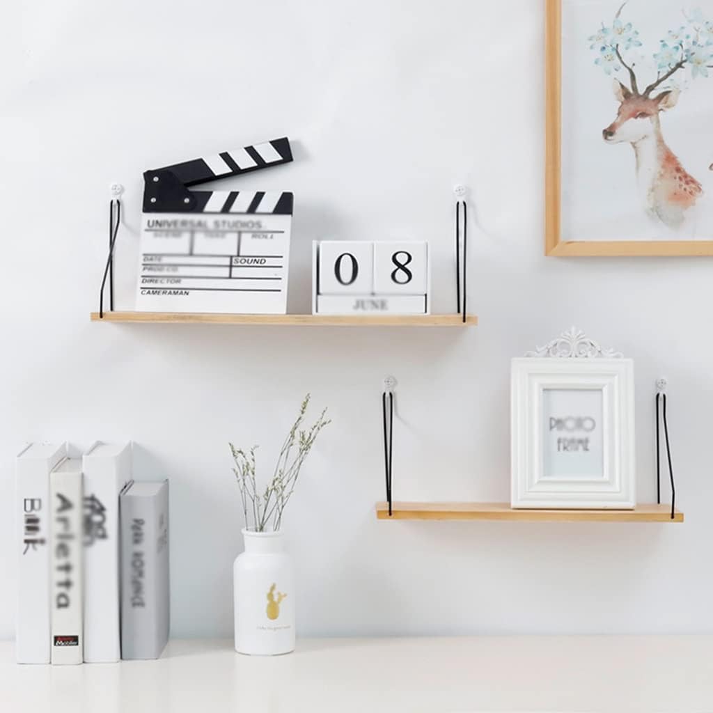 Set of 3 Floating Wall Shelves in Pink