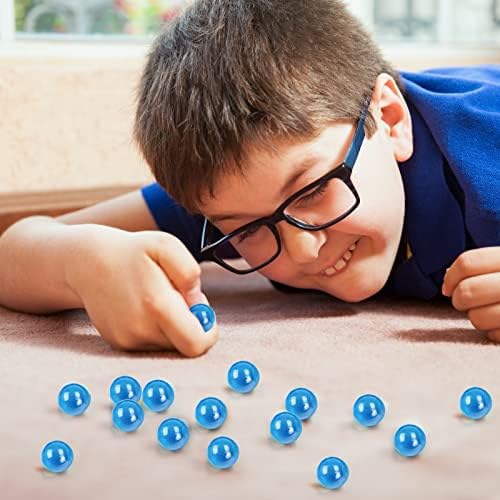 FUTUREPLUSX Light Blue Glass Marbles 1LB Vase Fillers