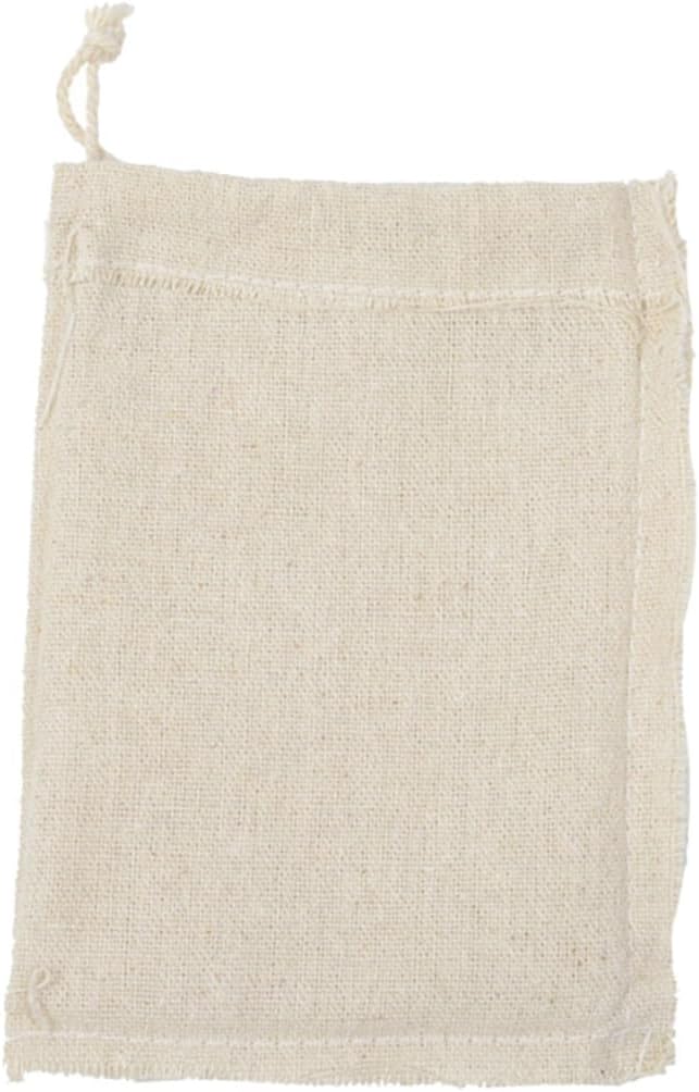PartyKindom 4pcs Drawstring Pouch Bags for Herbs and Tea Travel
