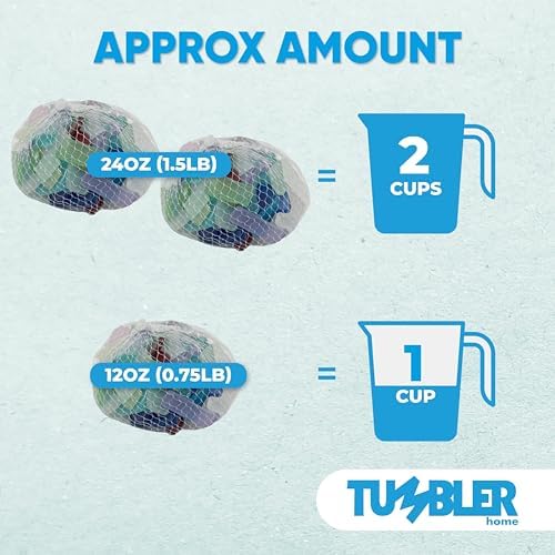 Tumbler Home Sea Glass Crafting Supplies - 12oz Assorted