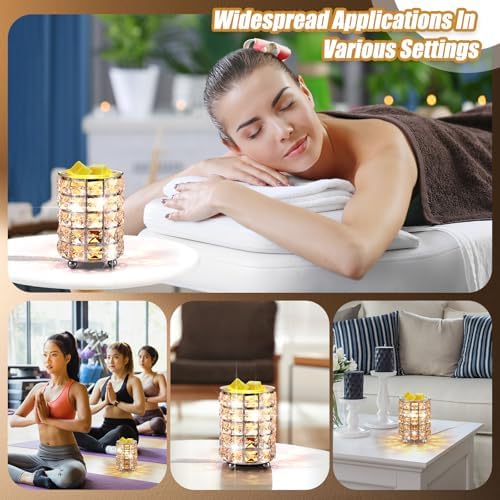 2 Pcs Crystal Wax Melt Warmer for Home Decor