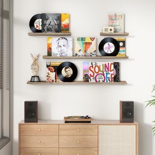 FLYJOE Floating Picture Ledge Shelves Set of 8