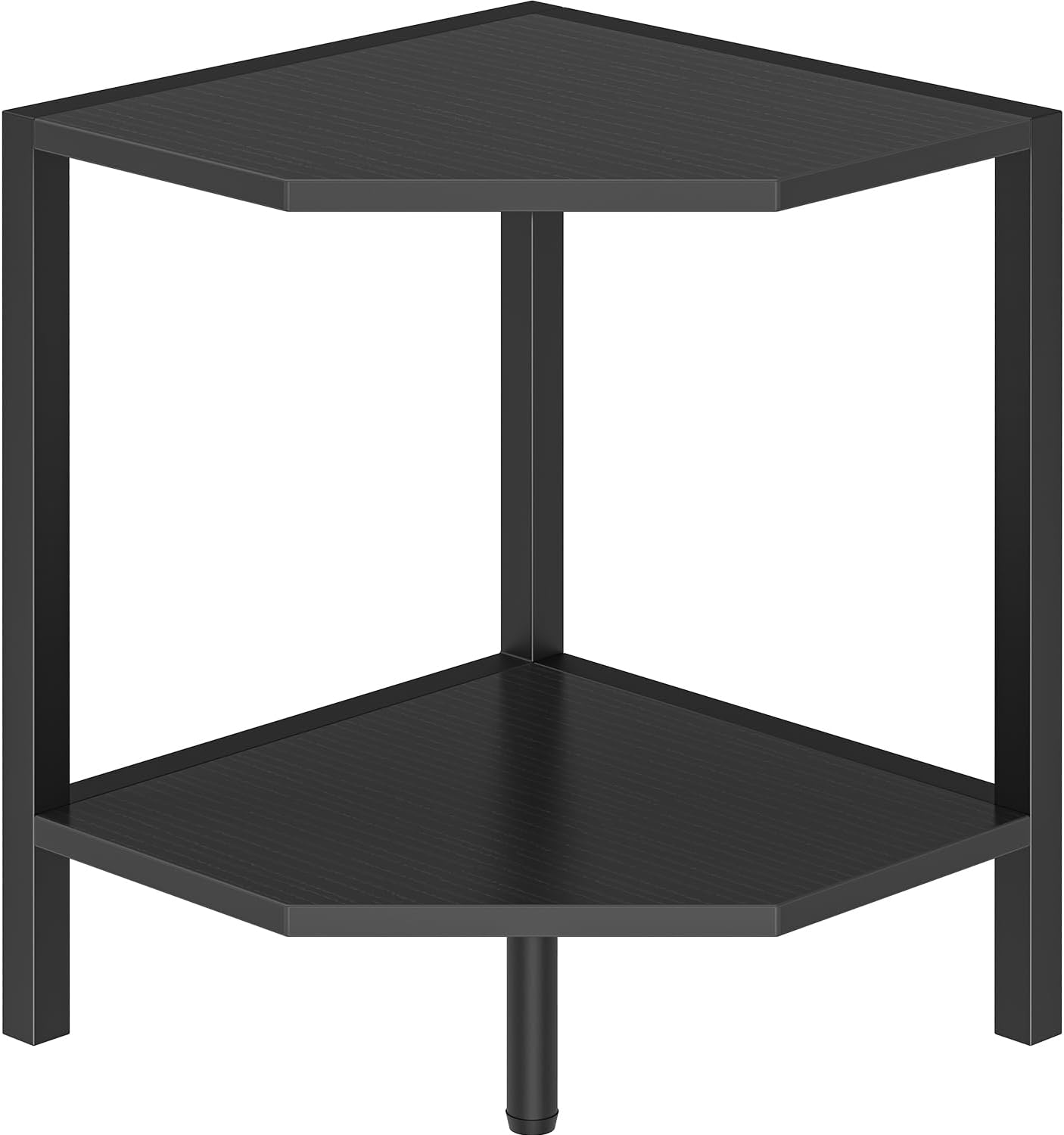 Greso Hom Corner Shelf Stand 2 Tier Black