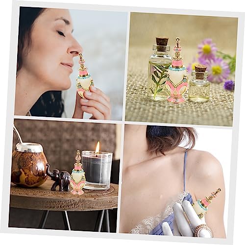 Elegant Arabian Perfume Bottle for Essential Oils Travel Portable Crown Design