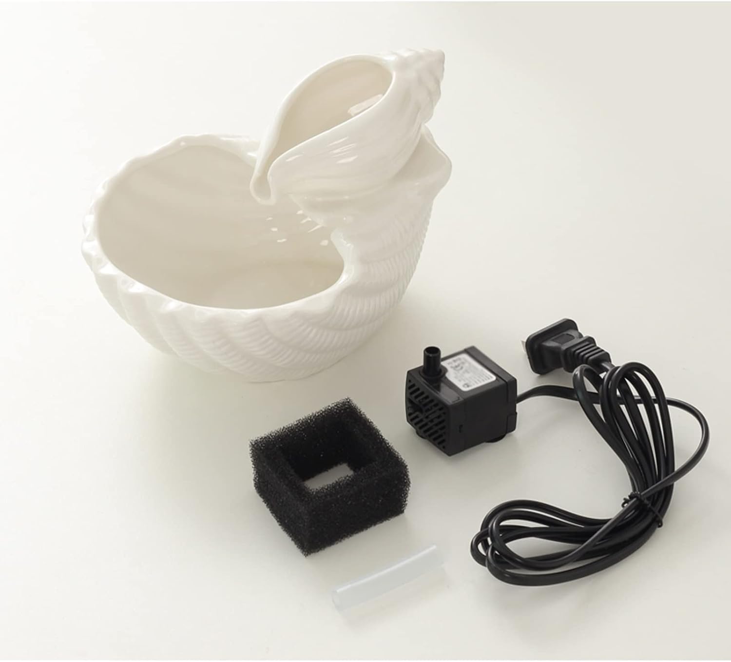 HEXEH Tabletop Fountain with Conch Design