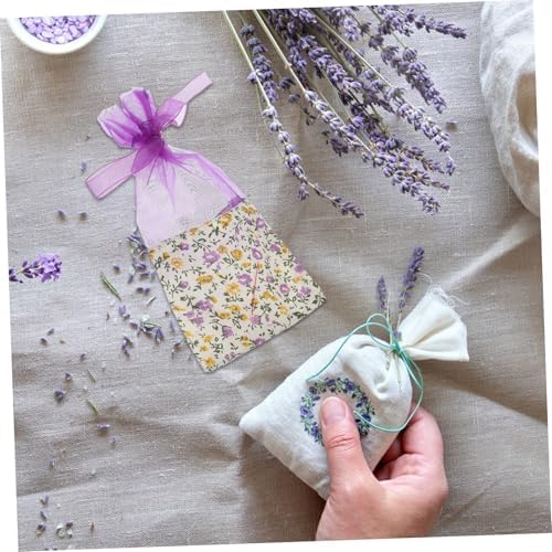 CHILDWEET 10pcs Organza Lavender Sachet Bags with Drawstring Closure