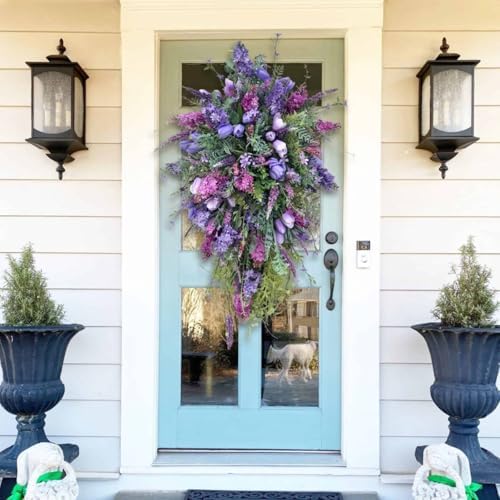18 Spring Teardrop Swag Floral Wreath for Front Door