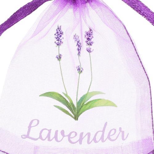 LUOZZY 50pcs Lavender Sachet Bags with Drawstring