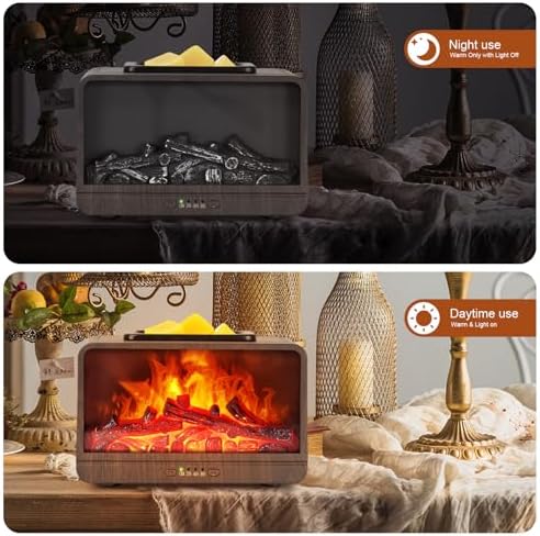 Electric Fireplace Wax Melt Warmer with 4 Timer Auto Shut Off