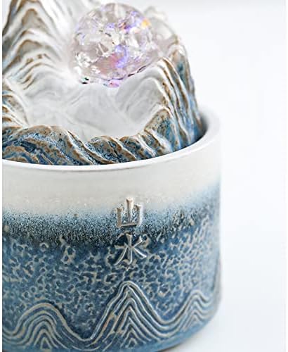 Ceramic Tabletop Water Fountain for Home Decor