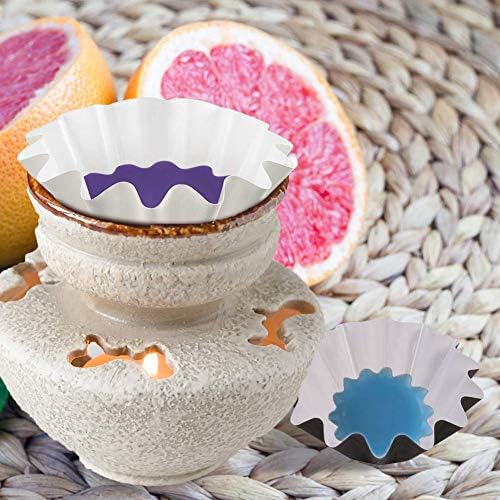 FANDOL Reusable Leakproof Wax Melt Liners 25PCS White