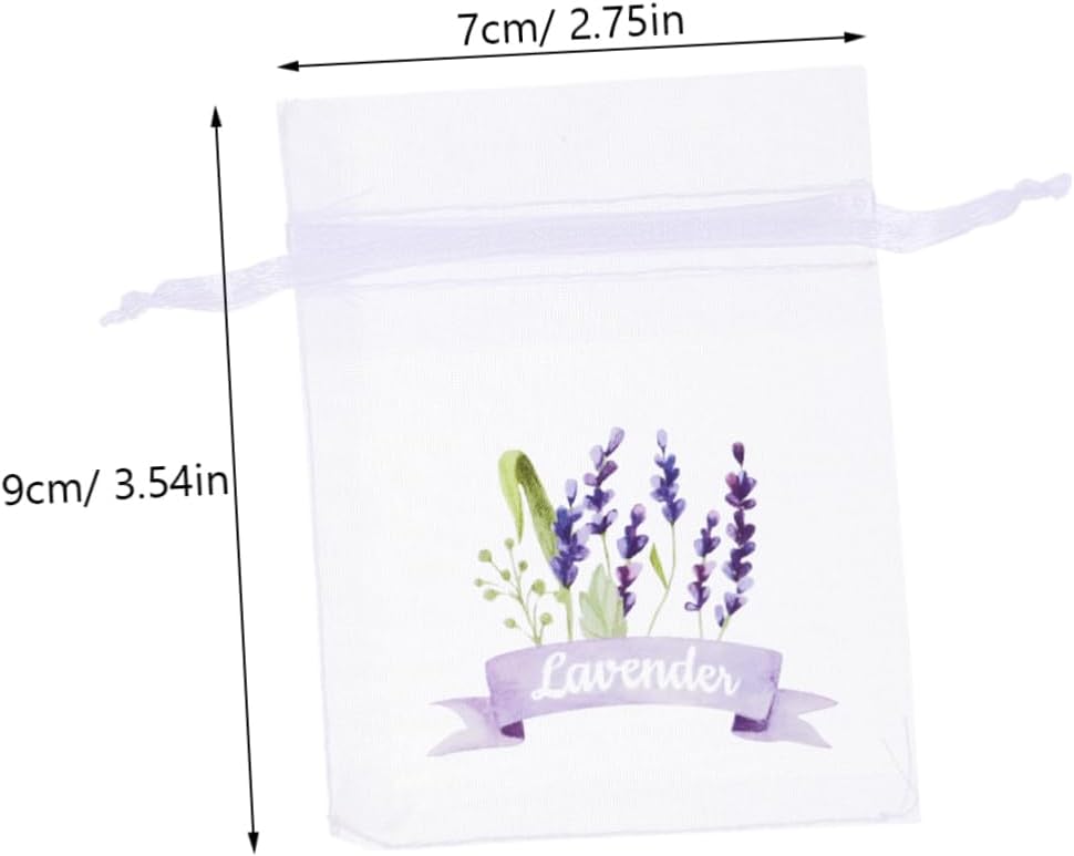 Ciieeo 20pcs Empty Drawstring Sachet Pouches for Lavender
