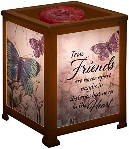True Friends Never Apart Copper Metal Electrical Wax Tart and Oil Lantern Warmer