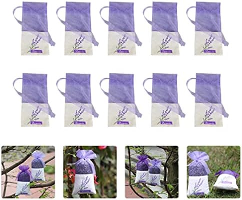 Cabilock 22Pcs Clear Lavender Drawstring Sachets