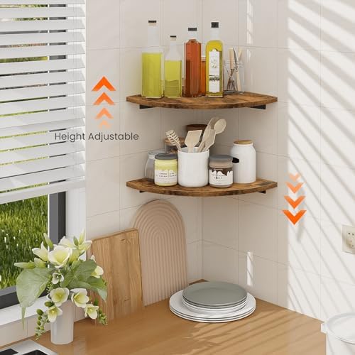 Homode Corner Shelf Wall Mount Set of 2