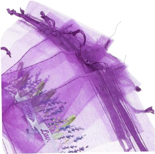 Luxshiny 20pcs Lavender Sachets with Drawstring Mesh Bags