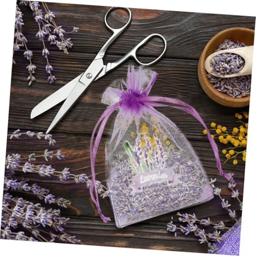 Luxshiny 20pcs Lavender Sachets with Drawstring Mesh Bags