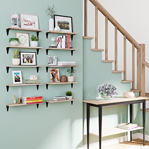 Wallniture Arras Floating Shelves Set of 10 17x45