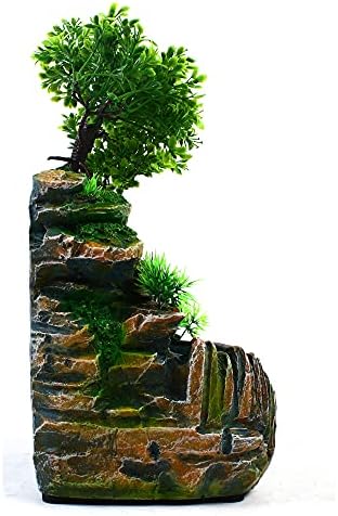Wupyi Tabletop Fountain Indoor Waterfall Zen Meditation Decor