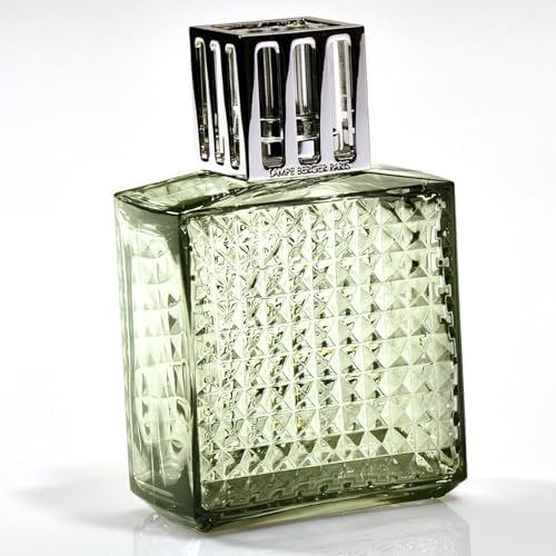 Lampe Berger Diamant Green Glass Diffuser - French-Made Air Freshener Home Fragrance Lamp