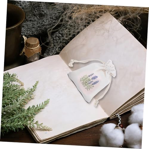 Mobestech 10pcs Drawstring Lavender Sachet Bags for Home Aroma Storage