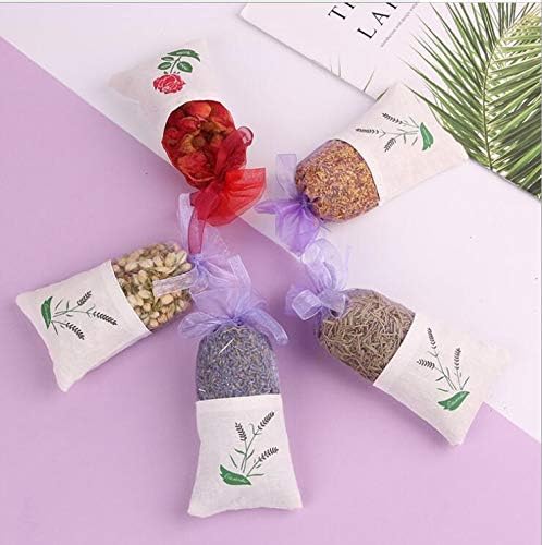 EdricShop Natural Dried Flower Sachet with Rose Design