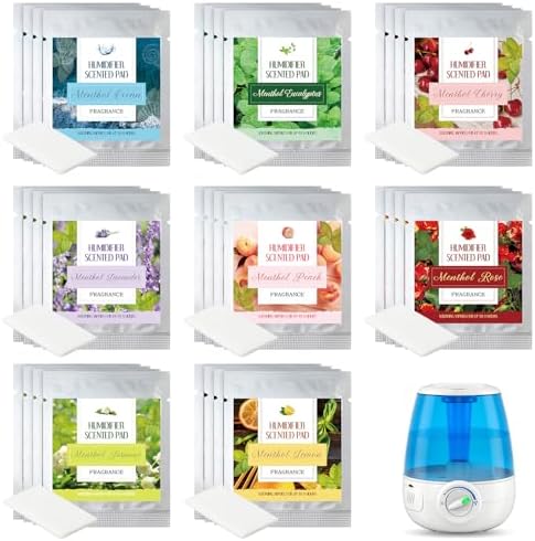 32 Pcs Universal Humidifier Scented Pads with 8 Scents