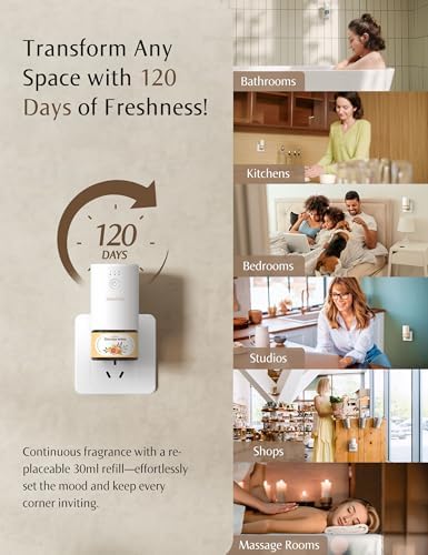 SenseFlow SF101 Waterless Ultrasonic Essential Oil Diffuser - Lychee Rosewood