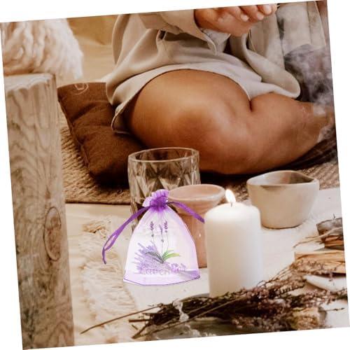 MAGICLULU 20pcs Lavender Sachet Bags Drawstring Empty Storage Pouches