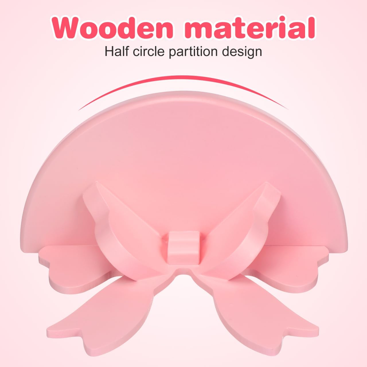 DOITOOL Wooden Floating Shelf Wall Mounted Pink