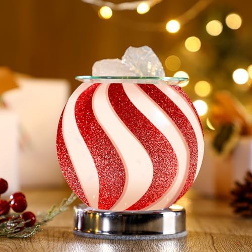 Christmas Candy Wax Melt Warmer - Festive Fragrance Lamp for Home Office