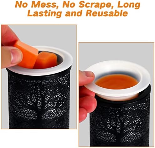 ASAWASA Metal Wall-Plug Wax Warmer with Night Light Function
