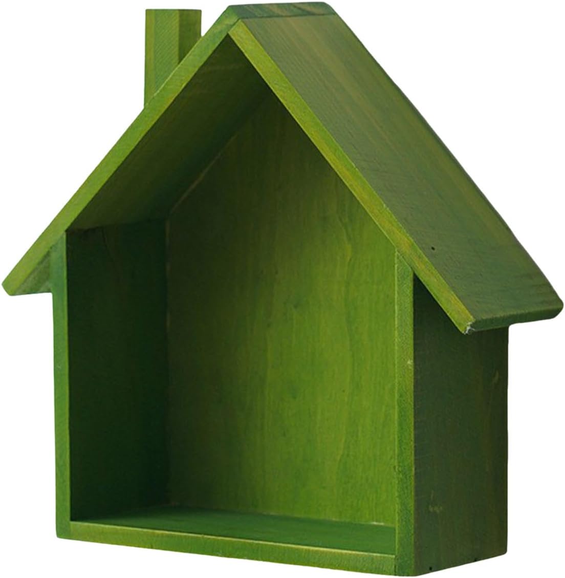 Colorful House Shaped Floating Display Shelf Green
