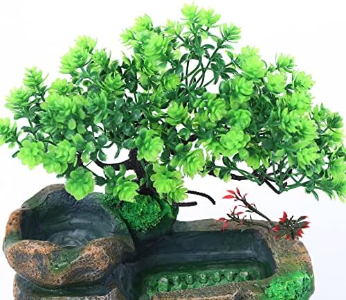 Tabletop Water Fountain with LED Light and Rock Design