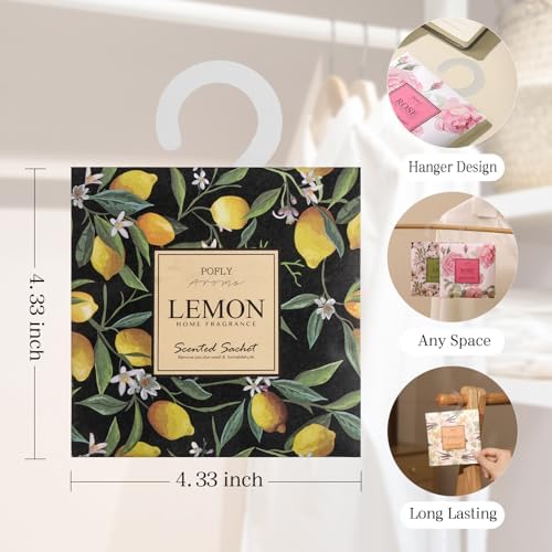 12-Pack Lemon Scented Sachets for Home Dcor