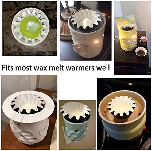 JUXYES 100 Reusable Wax Melt Liners Tray