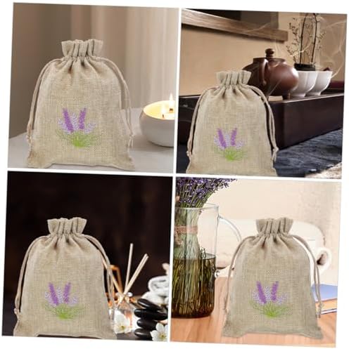 VOSAREA 5pcs Refillable Lavender Sachet Bags for Home Fragrance