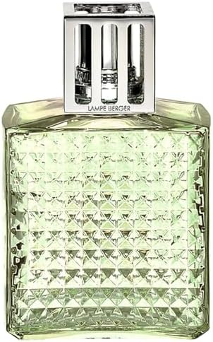 Lampe Berger Diamant Green Glass Diffuser - French-Made Air Freshener Home Fragrance Lamp