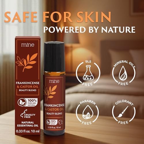 Mine Pure Castor Oil Frankincense Roll On - Hexane Free for Face