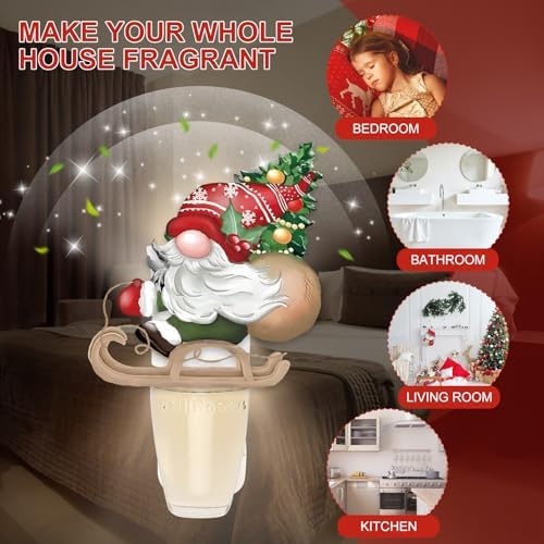 13 Pcs Gnome Fragrance Plug In with Night Light