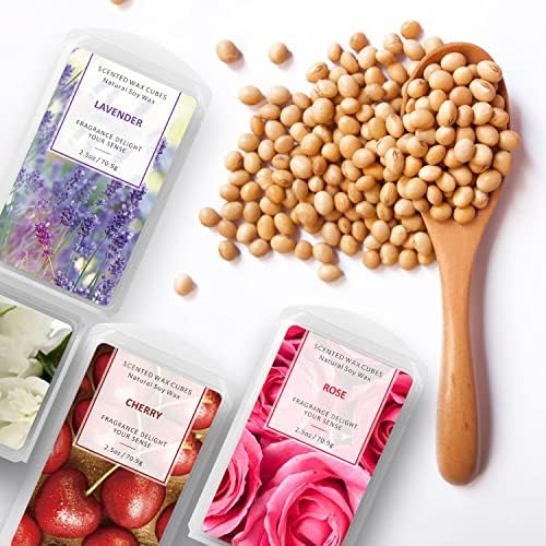 STRN Soy Wax Melts 4 Pack with Rose Lavender Jasmine Cherry