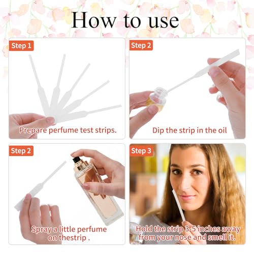 Larrel Perfume Test Strips 200PCS Fragrance Paper for Scent Evaluation
