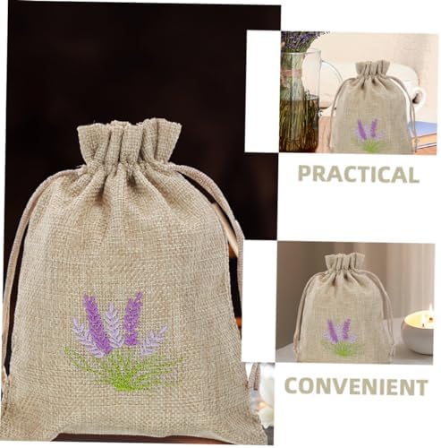 VOSAREA 5pcs Refillable Lavender Sachet Bags for Home Fragrance