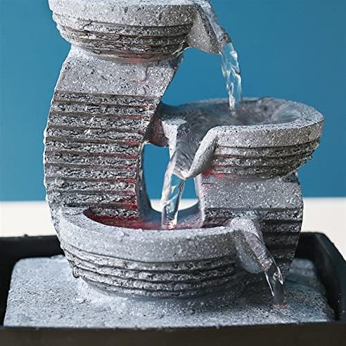 Water Fountains Indoor Fountain Resin Rock Three-Layer Flowing Water Desktop Fountain
