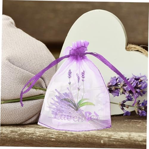 50pcs Lavender Sachet Bags with Drawstring for Home and Kitchen