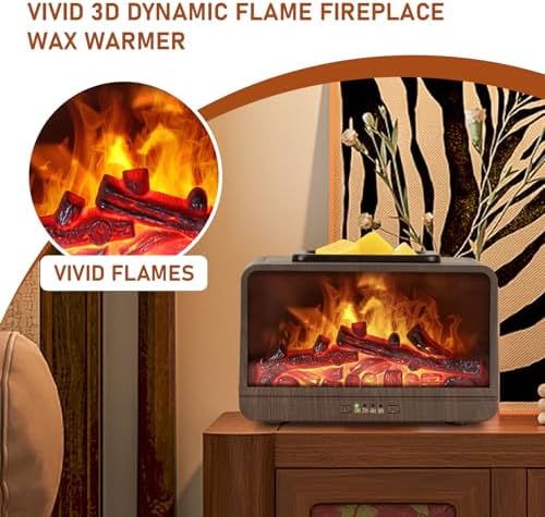 Electric Fireplace Wax Melt Warmer with 4 Timer Auto Shut Off