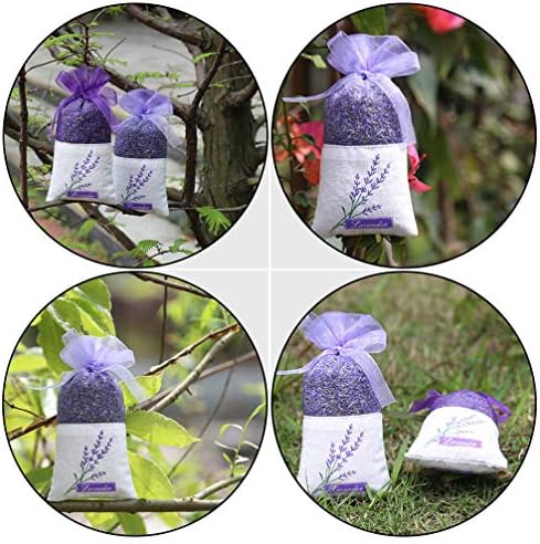 Cabilock 22Pcs Clear Lavender Drawstring Sachets